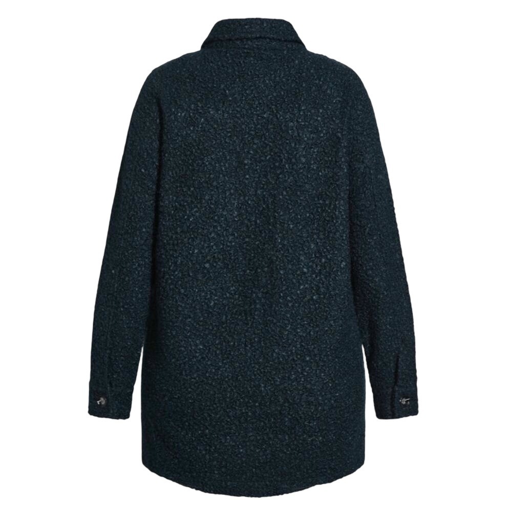 City Chic CCX Teddy Shacke oversized steel blue sherpa style plus size XL 22 NEW - Picture 5 of 9